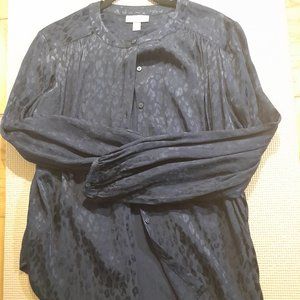 Blouse Black 1X Cut Small (New)